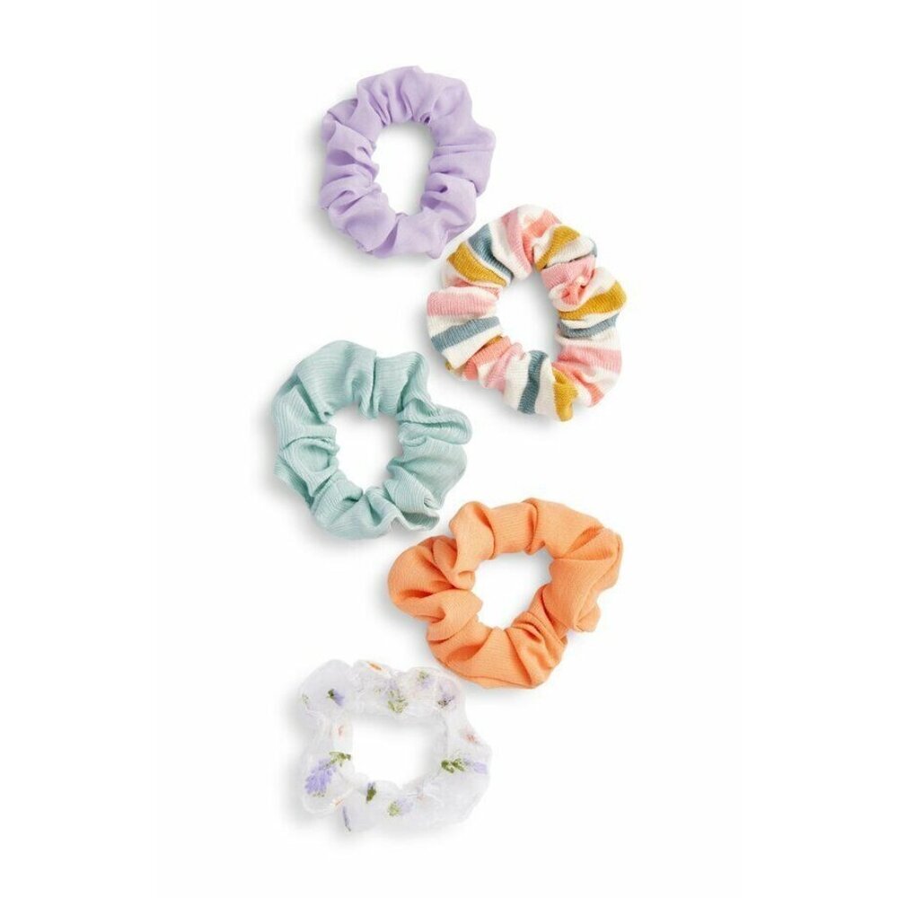 BP Nordstrom Womens‎ One Size Fits Most 5 Pack Assorted Hair Scrunchies Pastel